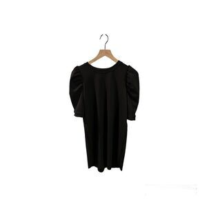Zara Puffy Sleeve Black Size S Knee Length Dress